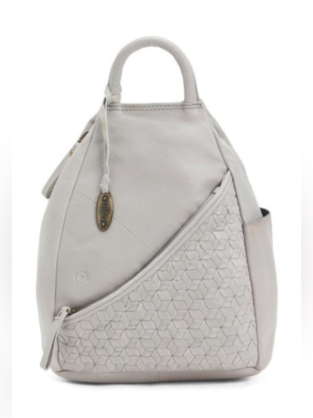 BORN Leather Millport Woven Sling Backpack